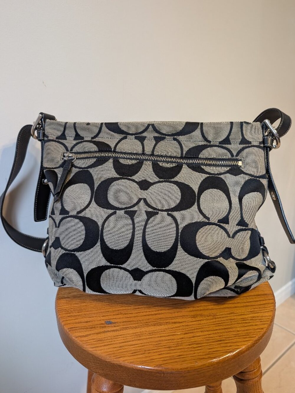 Coach F15067 Signature Monogram Canvas Duffle